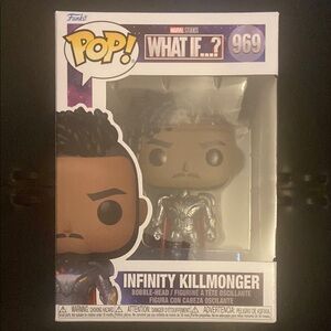 Funko Pop What If Infinity Killmonger Silver and Black Figure